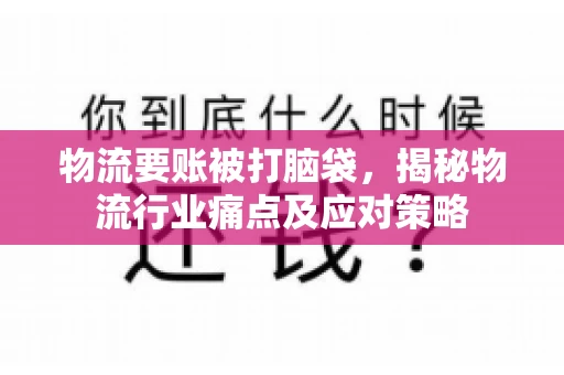 物流要账被打脑袋，揭秘物流行业痛点及应对策略
