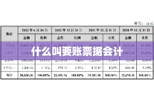 什么叫要账票据会计