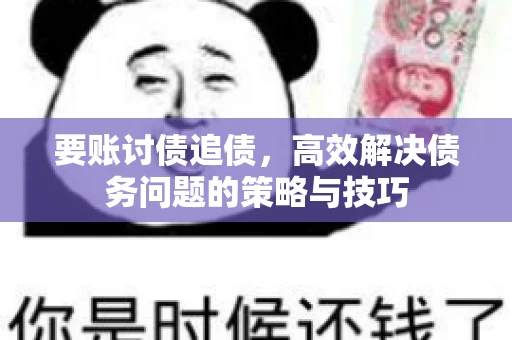 要账讨债追债，高效解决债务问题的策略与技巧