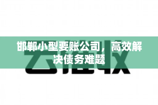邯郸小型要账公司，高效解决债务难题