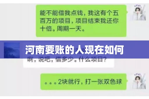 河南要账的人现在如何