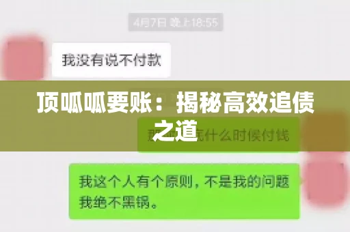 顶呱呱要账：揭秘高效追债之道