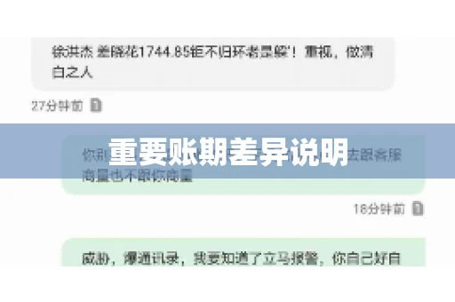 重要账期差异说明