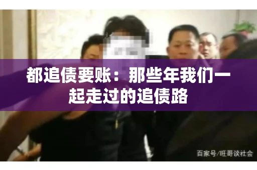 都追债要账：那些年我们一起走过的追债路