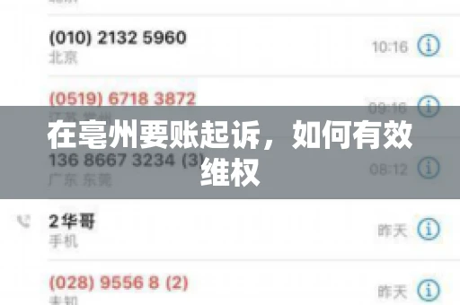 在亳州要账起诉，如何有效维权