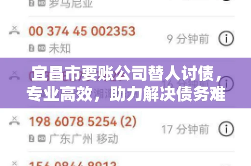 宜昌市要账公司替人讨债，专业高效，助力解决债务难题